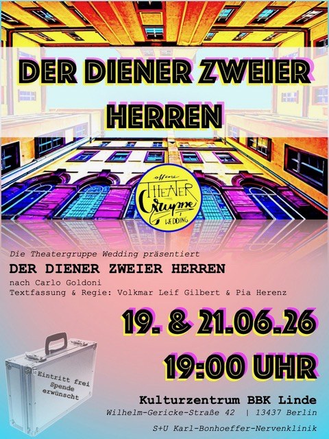 der diener zweier herren, theatergruppe wedding, 2026